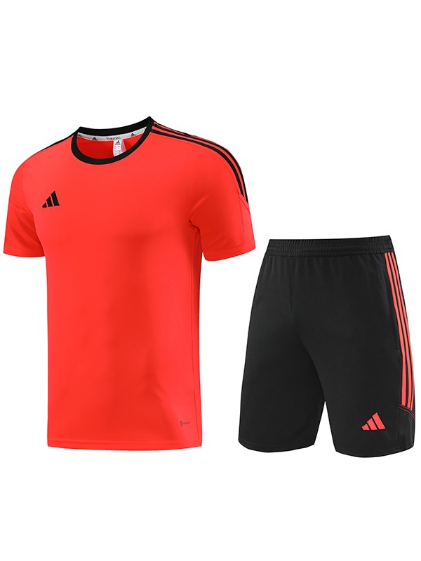 Adas maglia da allenamento casual abbigliamento sportivo uniforme da uomo kit da calcio arancione maglia da calcio manica corta sportiva 2023-2024